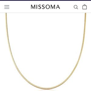 Square gold chain necklace - NWT